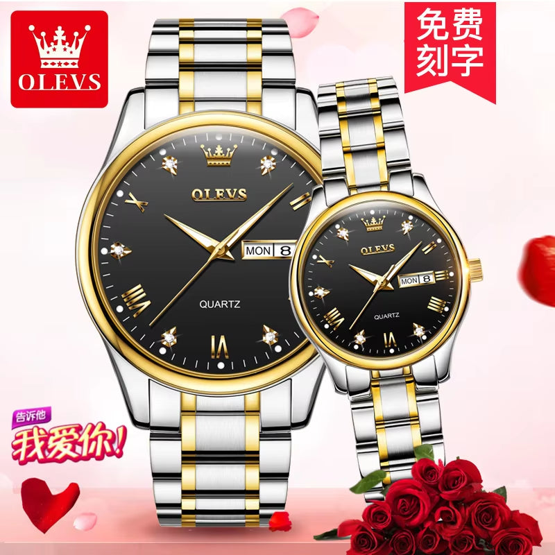 5563 Custom Logo Fashion Quartz Wristwatch for Couples - Affordable Low MOQ Timepieces