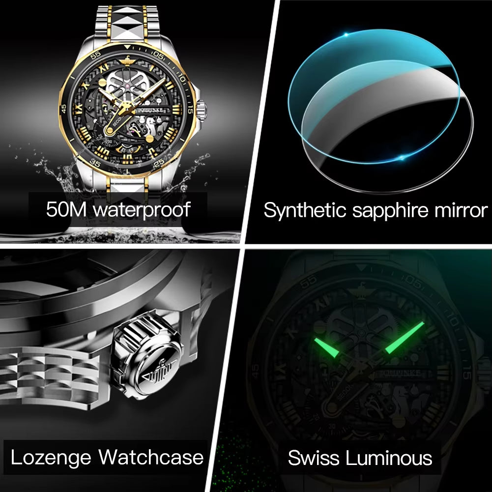 3178 Oem Tourbillon Watches Wrist Watches for Mens Waterproof Reloj Sport Automatic Mechanical Watch