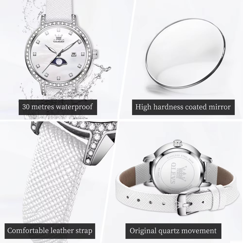 5597 Watchband Ladies Wrist Leather Sport Watches Women Locket Newest Popular Womans Bracelet Watch