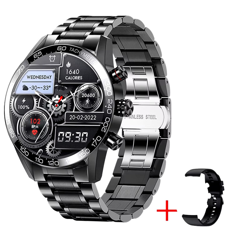 Men's Business Smartwatch with HD Display and Smart Calling Features