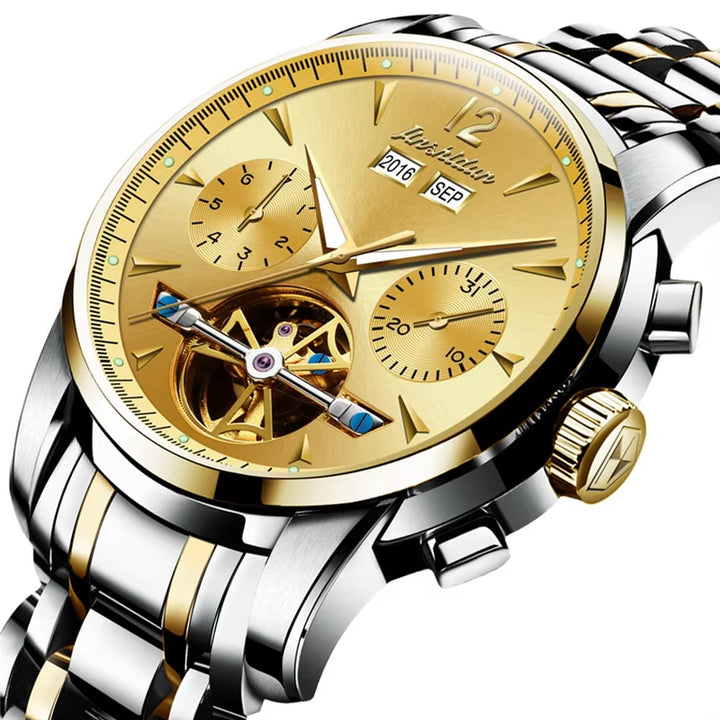 8738 Hot Oem Custom Chinese Fashion Manufacturer Luxury Watch Men Stainless Steel Waterproof Mechanical Watch