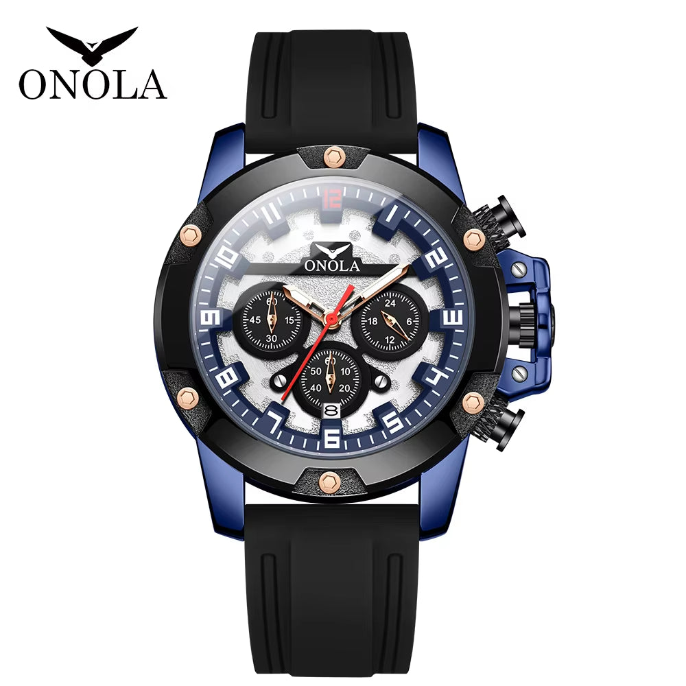 Brand 6858 Men's Luxury Waterproof Quartz Watch - Custom Water-Resistant Wristwatch for Wholesale