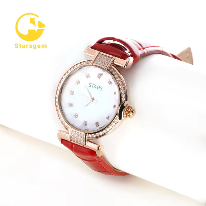 Hiphop Hip Hop Quartz Montre Women Men Iced Out Diamond Vvs Moissanite Watch