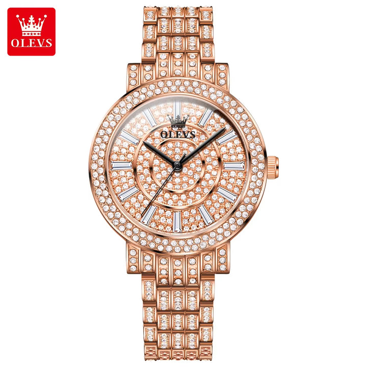 9904 New Top Selling Watches Factory Direct Sales Custom Full Diamond Women Watch