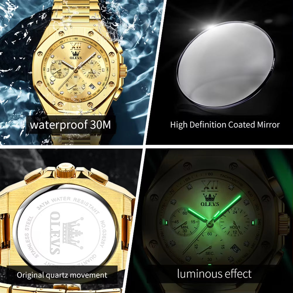 3626 Custom Logo Stainless Steel Fashion Dive Watch Sport Luxury Relojes Luminous Watch for Men