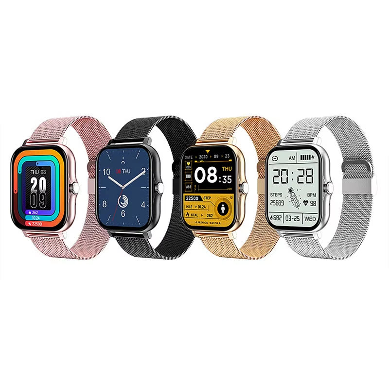 Premium Smart Watch for Men and Women - Full Touch Screen Sports Fitness Tracker with Bluetooth Calling Capability