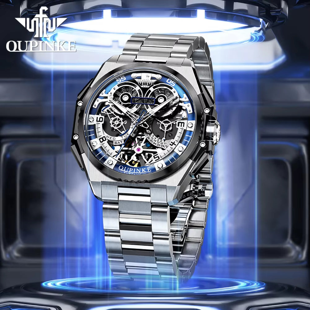 3266 OEM Custom Skeleton Luxury Automatic Mechanical Watch for Men - High Quality Multi-Functional Design