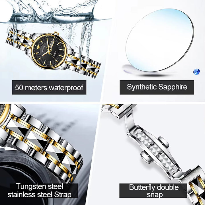 3170 Brand Luxury Women Mechanical Watches Men Sport Casual Fashion White Watches Ladies Wrist Watches