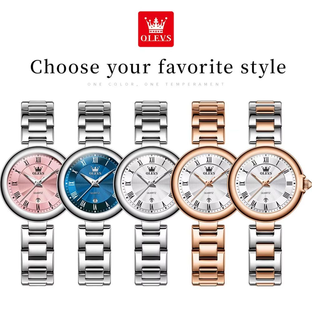 5608 Luxury Classic Women'S Watches Fashion Original Wristwatch Waterproof Delicacy Roman Dial Watch for Women