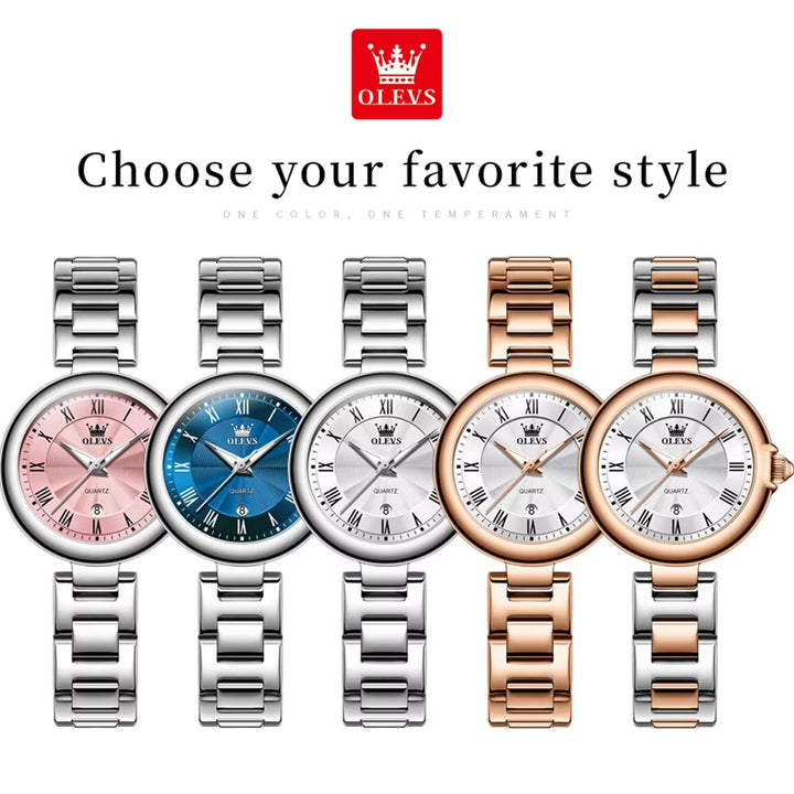 5608 Luxury Classic Women'S Watches Fashion Original Wristwatch Waterproof Delicacy Roman Dial Watch for Women