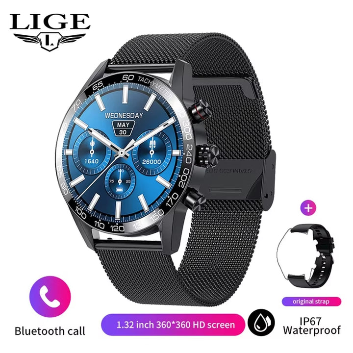 Men's Business Smartwatch with HD Display and Smart Calling Features