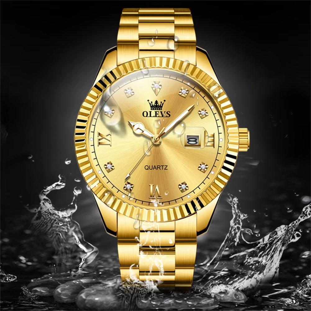 3623 Luminous Couple Quartz Watches - Stylish and Waterproof Timepieces for Men and Women