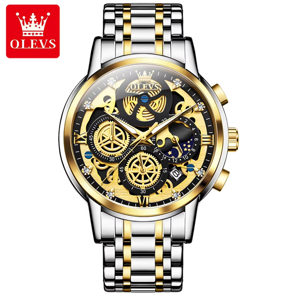 9947 Mens Analog Quartz Watches Blue Watchmen Top Brand Luxury Casual Wristwatches