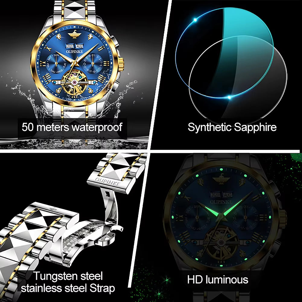 3186 Luxury Brand Watches Men Automatic Mechanical Watch Waterproof Wrist Watches for Man