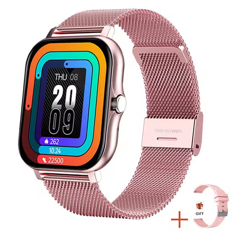 Premium Smart Watch for Men and Women - Full Touch Screen Sports Fitness Tracker with Bluetooth Calling Capability