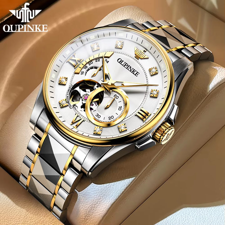 3245 Custom OEM Premium Luxury Japanese Automatic Tourbillon Mechanical Watches for Men with Luminous Feature