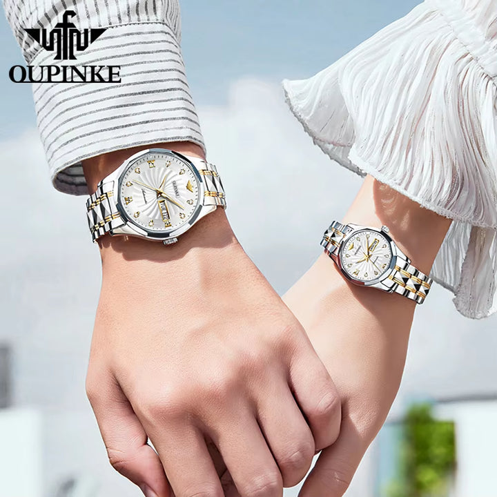 3169 Lovers Waterproof Custom Logo Low MOQ High Quality Simple Luxury Original Brand Couple Men Women Mechanical Watch