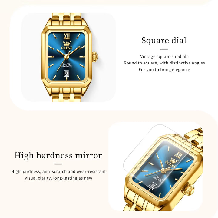 5616 Women Watch Diamond Luxury Wristwatch Elegant Female Gift Ladies Square Case Dial Minimalism Women Quartz Watches