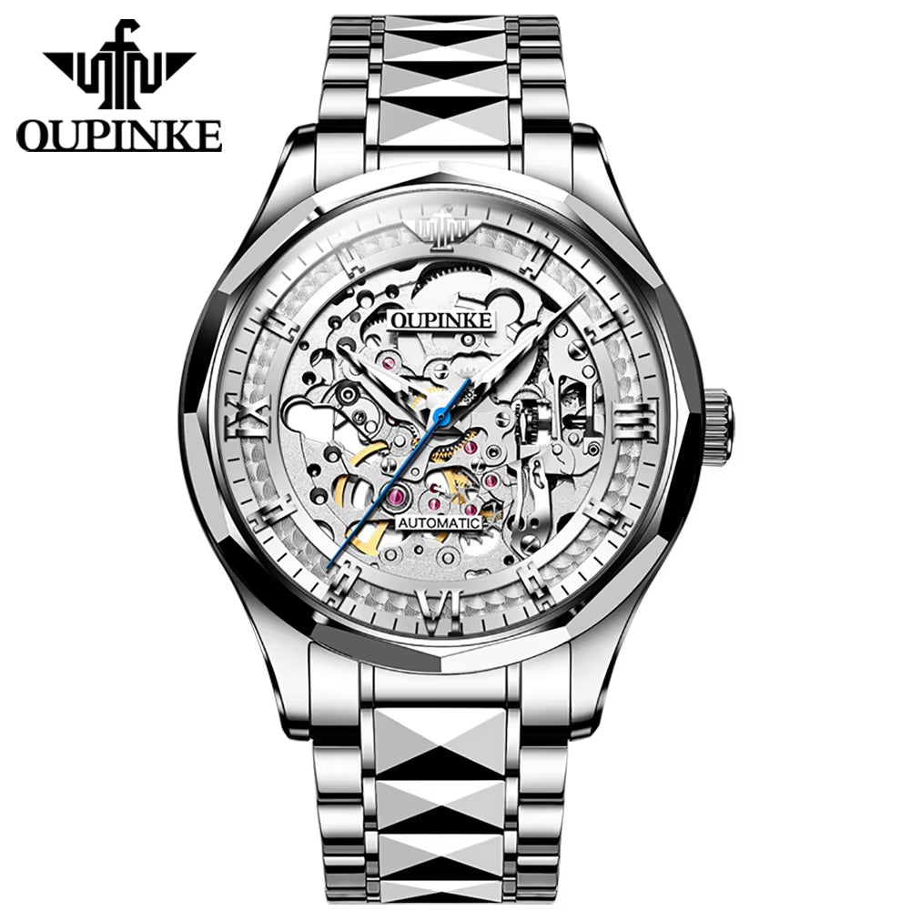 3209 Custom Men's Waterproof Skeleton Automatic Mechanical Watches