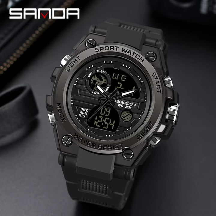 Men's Fashion LED Waterproof Digital Sports Watch - Wholesale Factory Wristwatch