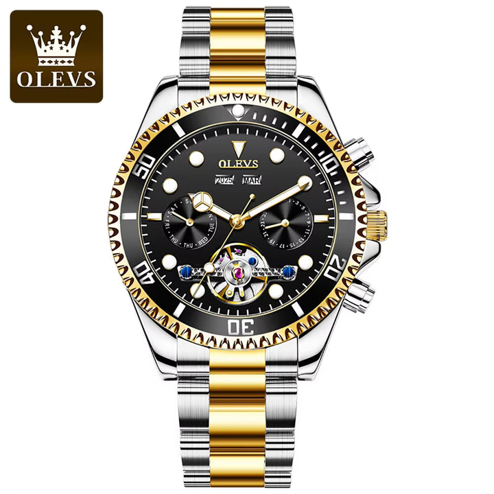 6605 Hot OEM Design Low Price Waterproof Full Stainless Steel Customize Logo in Hand Luxury Mechanical Mens Wrist Watch