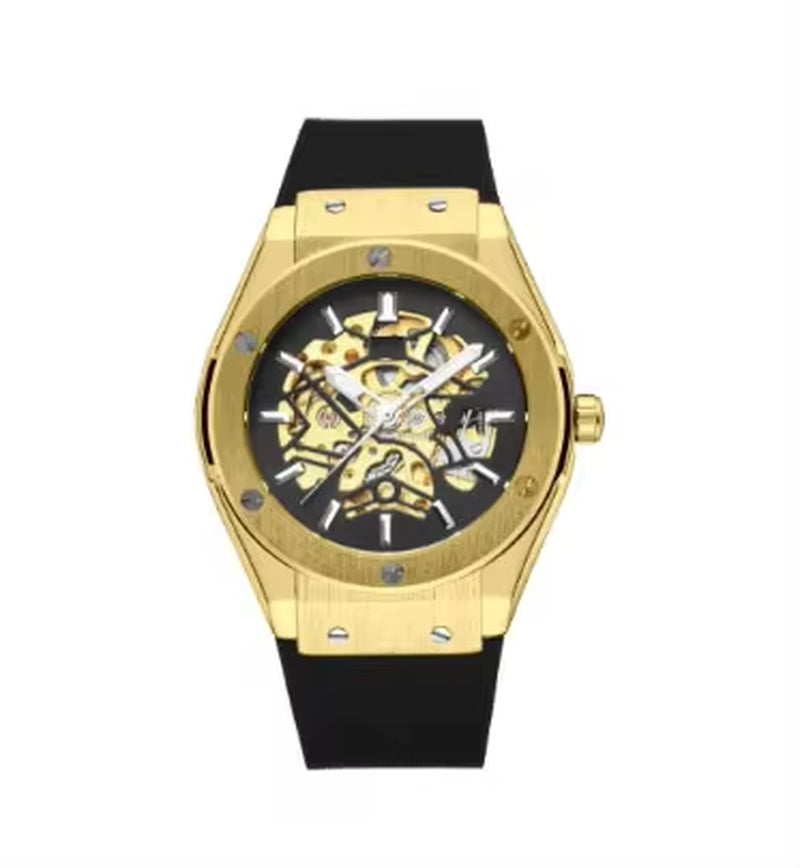 Men's Custom Logo Tourbillon Automatic Mechanical Luxury Wristwatch