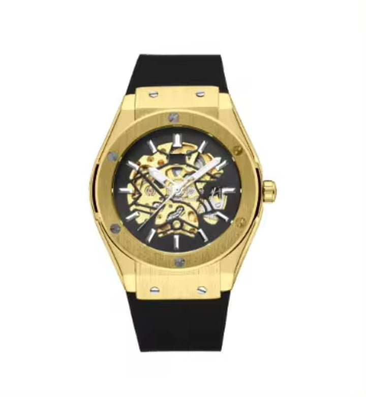 Men's Custom Logo Tourbillon Automatic Mechanical Luxury Wristwatch