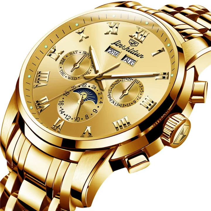 8718 China Wholesale Men Stainless Steel Mechanical Wrist Watch