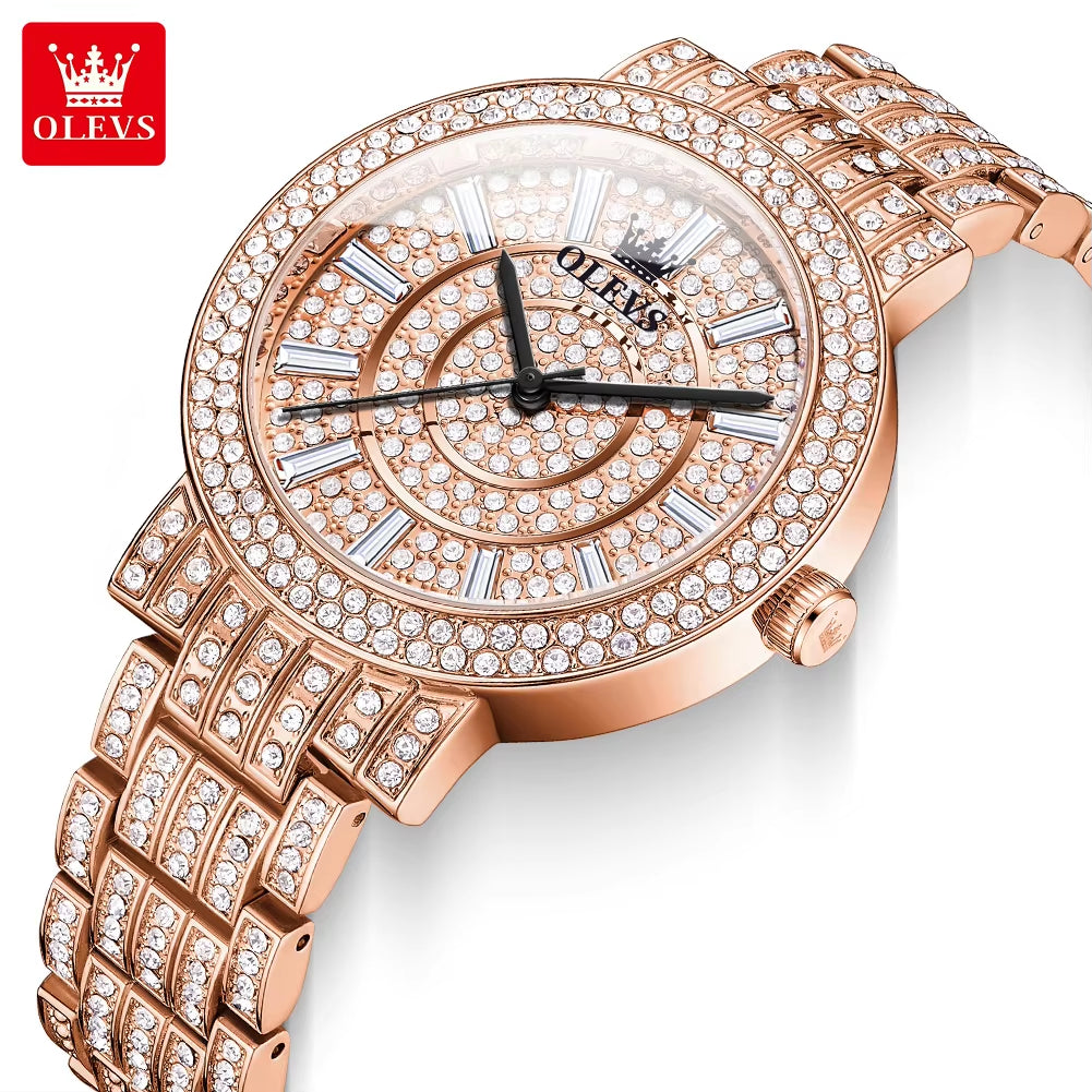 9904 New Top Selling Watches Factory Direct Sales Custom Full Diamond Women Watch