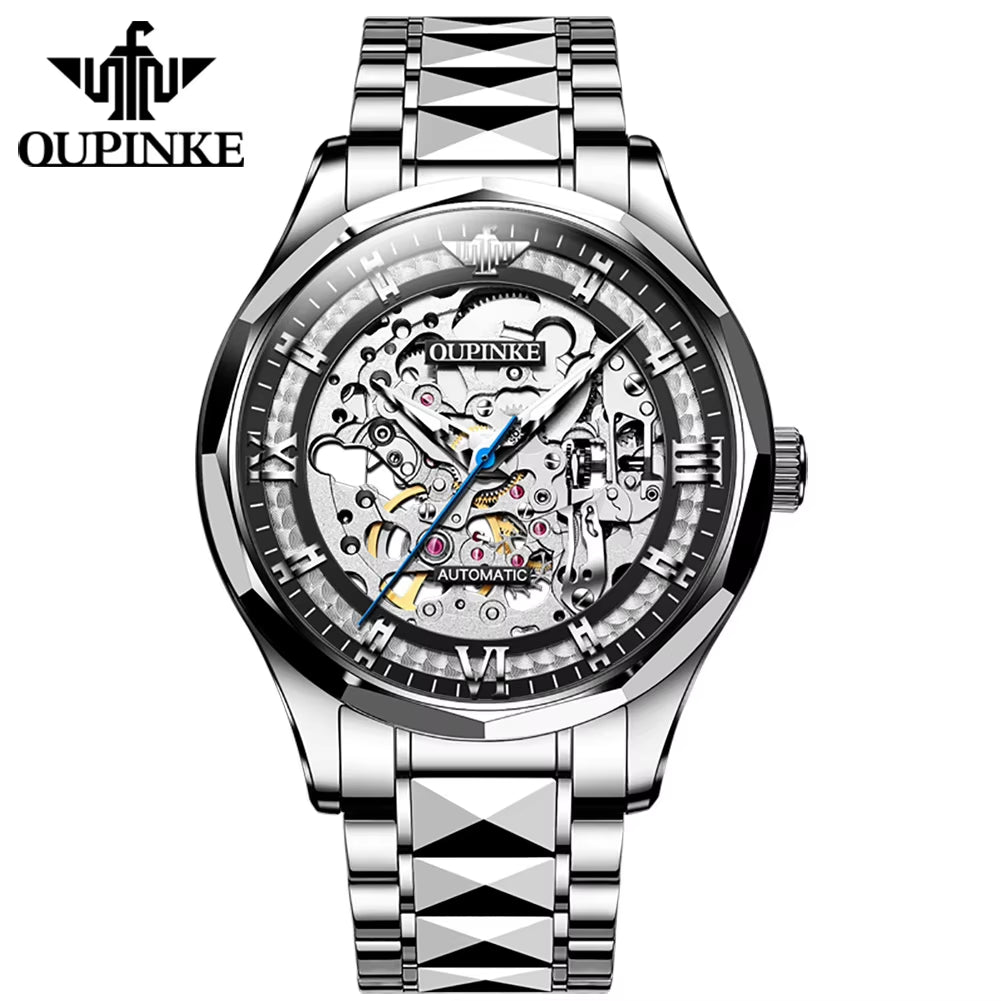 3209 Custom Men's Waterproof Skeleton Automatic Mechanical Watches